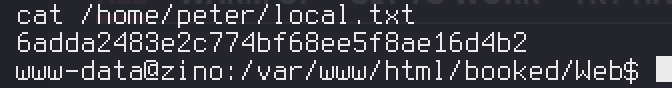 User flag — cat /home/peter/local.txt